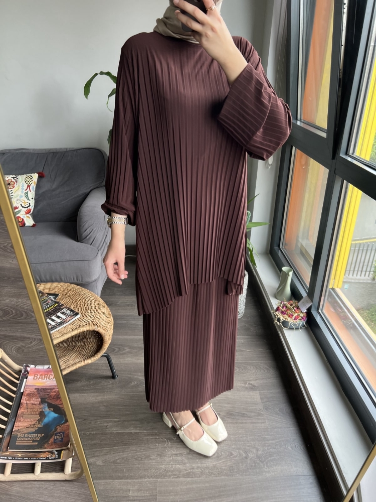 Resim MAYSA ETEKLİ TAKIM Kahve